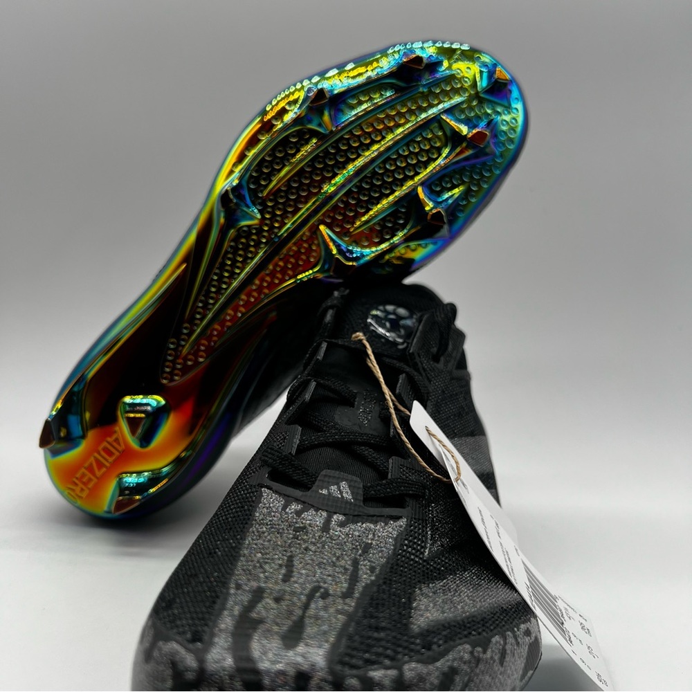 Adidas AdiZero Electric Black Football Cleats IE4414 Size 9.5 - Picture 6 of 8